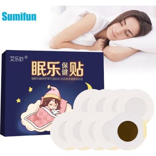 10Pcs/box Insomnia Sticker Herbal Medical Sleeping Patch Neurasthenia Soothing Sleep Aid Plaster Improve Sleep Quality Health