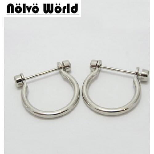 30pcs 32*40mm(1 -1/4" inside width),bags' small handle hook,silver color screw open metal big arch d shackles,30 pieces /lot