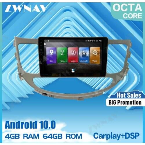 9Inch Android 10.0 Car Multimedia Player For Hyundai Tiburon 2008 2009 2010-2012 GPS Radio Audio stereo DVD Player BT head unit
