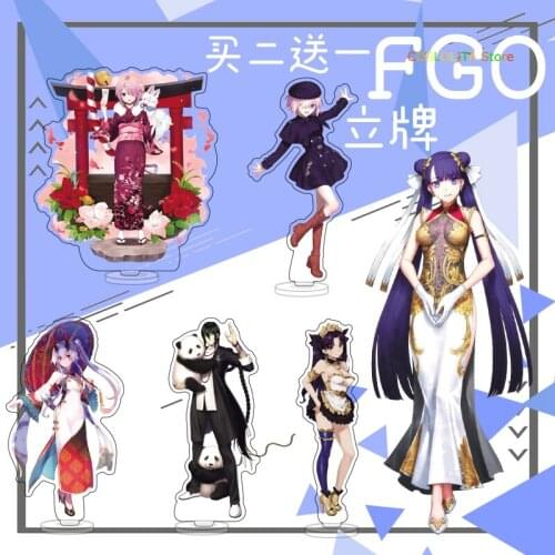 Anime Fate/Grand Order Arjuna Mordred Altria Pendragon Stand Figure Cosplay Cartoon Acrylic Model Plate Desk Decor Xmas Gifts
