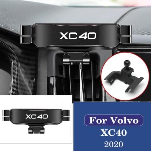For Volvo XC40 2020 2021 Car Accessories Car Mobile Phone Holder Special Air Vent Mounts Stand GPS Gravity Navigation Bracket