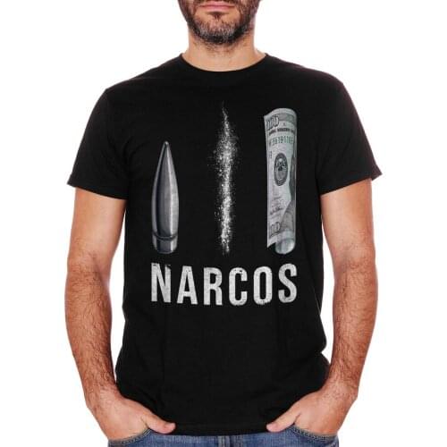 T-Shirt Narcos Pablo Escobar Netflix Cartello Di Cali Serie Tv Dea T Shirt 2019 New Men Hot Fashion Solid T Shirt Logo T Shirt