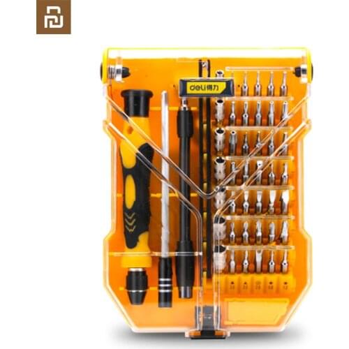 NEW Deli 45 in 1 Electronic Precision Repair Set DL3545 Extension Rod Non-slip Handle for repairing smart phones Components