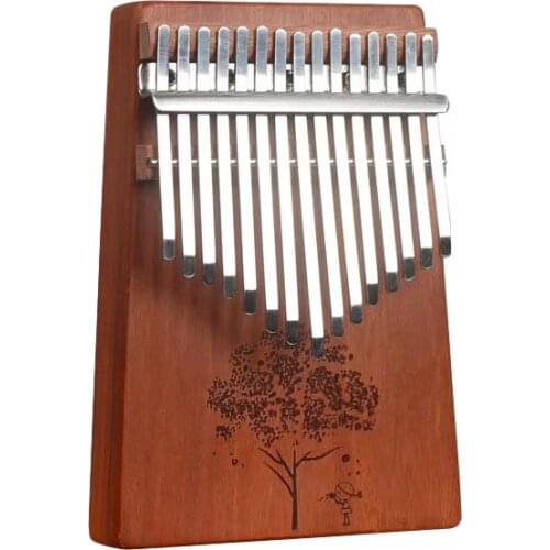 15 Key Kalimba Mahogany Solid Thumb Piano High Quality Sanza Musical Instrument Beginner Gift KB36