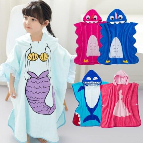 70cmX140cm Boys Girls Pyjamas Nightgown Kids Sleepwear 3-8Y Wash Clothes Hildren Bathrobes Baby Rainbow Bath Robe Animal