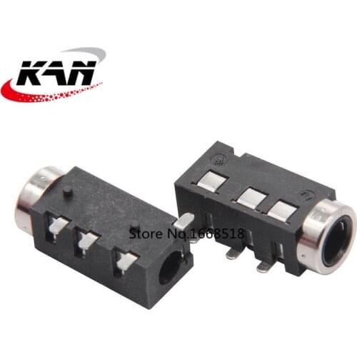 PJ-320G 3.5mm Earphone Jack 4pin Paster Insert Pin 2 Fixed Pin Diameter 3.5mm For Micro Usb Electric Jack With The Copper Sheath