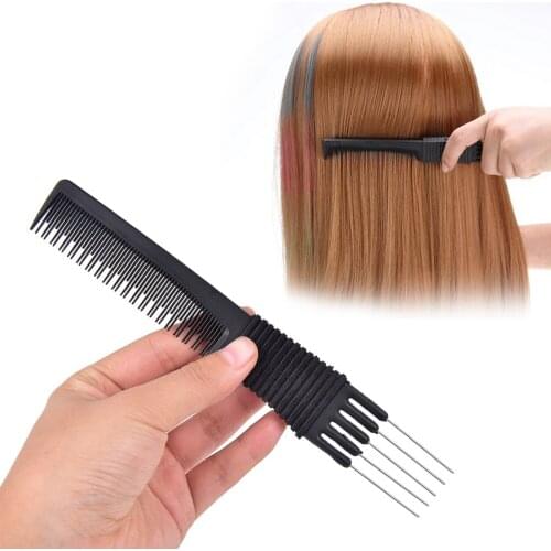 Plastic Metal Double Ends 2 in 1 Hair Color Combs Hair Dye Coloring Brushes Comb Barber Salon Tint Hairdressing Styling Tools