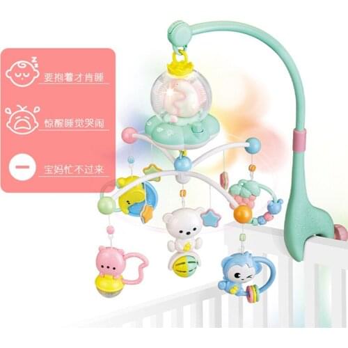 Remote Control Bed Bell Baby Gift Baby Play Set 0-1 Years Old Baby Bed Bell Music Rotating Puzzle Rattle Bedside Bell