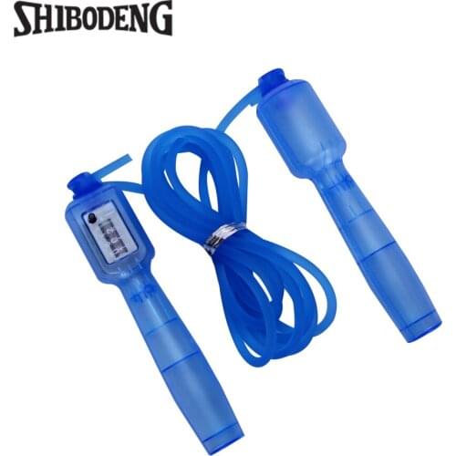 Jump Ropes With Counter Sports Fitness Crossfit Adjustable Fast Speed Counting Jump Skip Rope Skipping Wire Calories 5016