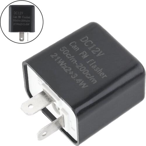 12V 2 Pin Adjustable Frequency LED Flasher Relay Turn Signal Blinker Indicator For Motorcycle Motorbike Parts Motorcycle flasher