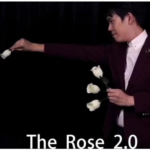 The Rose 2.0 Magic Tricks Stage Street Magia One Rose Change to Four Roses Flower Appearing Magica Gimmick Props Fire Magica