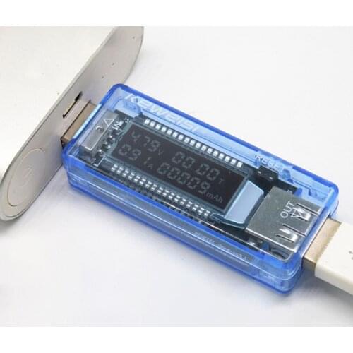 USB Tester USB Charger Doctor Voltage Current Meter Voltmeter Ammeter Working Time Power Battery Capacity Tester Measurement Too
