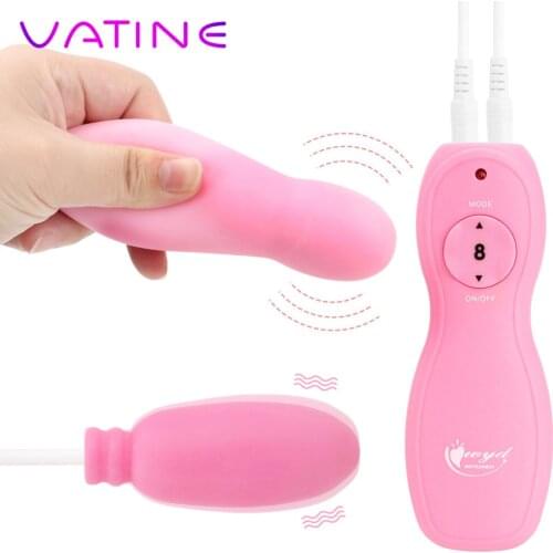 VATINE Clitoris Stimulator Vibrating Dildo Sex Toys for Women G-Spot Bullet Vibrators Vagina Balls Jumping Egg Remote Control