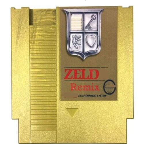 Zeld@ Remix Gold Edition 6 in 1 NTSC & PAL, English & Japanese Game Cartridge for NES