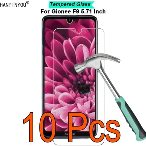 10 Pcs/Lot For Gionee F9 5.71" 9H Hardness 2.5D Ultra-thin Toughened Tempered Glass Film Screen Protector Guard