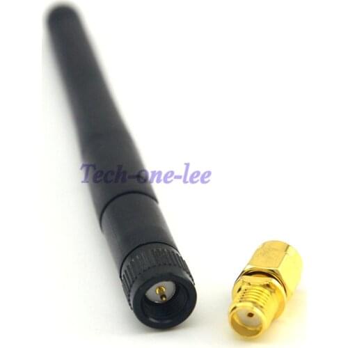 10 piece/lot WIFI Omni Antenna 3dBi SMA Male wireless Router+RP SMA Male to SMA Jack Adapter