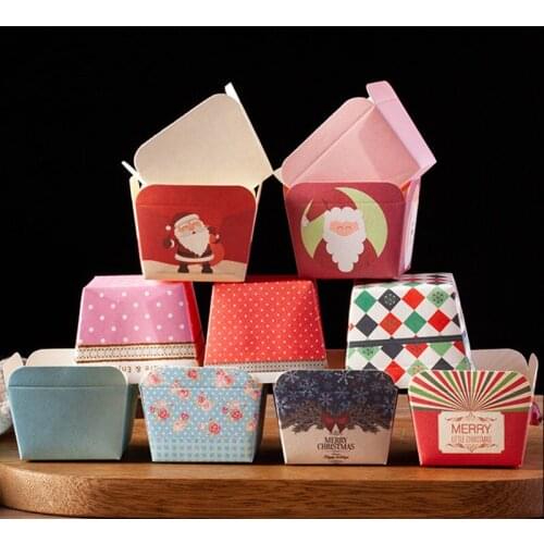 100pcs High temperature square paper cup muffin cakecup cup household handmade diy baking bread cup party birthday favors cup