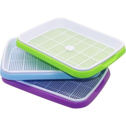 Bean Sprouts Hydroponic Double Layer tray Growing Vegetables seedlings Garden Nursery Pots Tray Planting sprouts 2 Sets