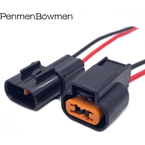 2Pin KUM Automotive Sensor Waterproof Plug Fog Lamp Connector Wire Harness For Mitsubishi Souast PB621-02020 PB625-02027