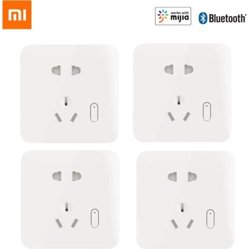 2021 Xiaomi Mijia Smart Wall Power Socket Voice Control OTA Upgrade Intelligent Linkage Plug Sockets Home Outlet 250V Socket