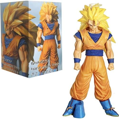 33cm Dragon Ball Z DBZ Anime Super Saiyan Son Goku Angel with Ring PVC Action Figure Model Toy Kids Gift Decoration Brinquedos