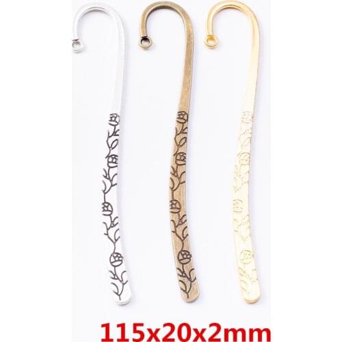 4pcs Bookmark Vintage Ancient zinc alloy charms pendant suitable for DIY Bracelet Necklace metal jewelry accessories 7360
