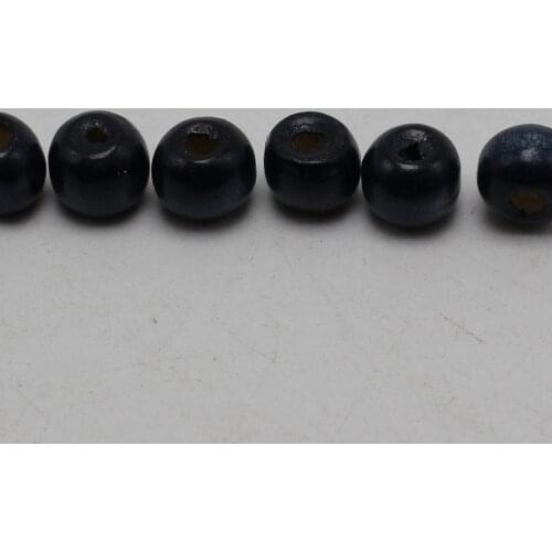 500 Dark Blue 8mm Round Wood Beads~Wooden beads