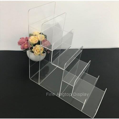 6 Layer Clear Acrylic Wallet Purse Mobile Phone Jewellery Display Stand Card Holder Rack Nail polish Cosmetic Display Shelf
