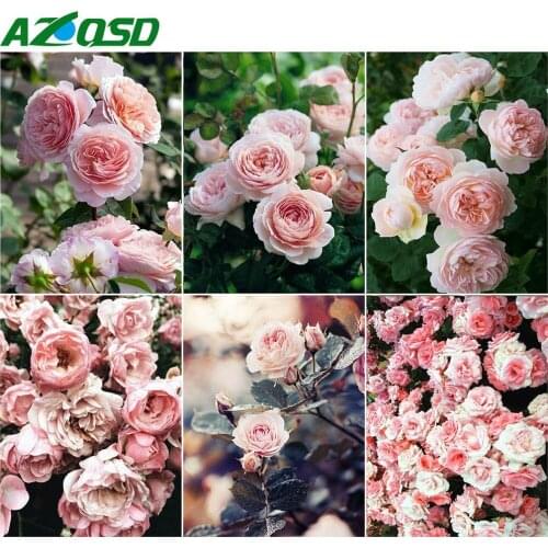 AZQSD 5D Diamond Painting New Arrivals Rose Full Square Drill Handicraft Diamond Embroidery Flowers Mosaic Handmade Craft