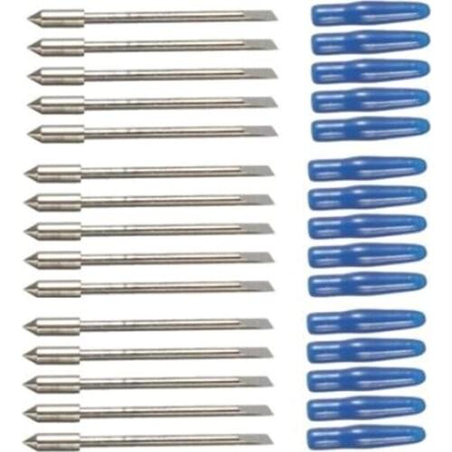 Big deal 15Pcs 60 Degree Cutting Blade for Graphtec CB09 Silhouette Cameo Craftrobo Vinyl Cutter Blades CB09U Knife
