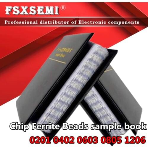 20/22/25values 0201 0402 0603 0805 1206 Chip Ferrite Beads Ferrite bead magnetic Laminated sheet magnetic beads sample book