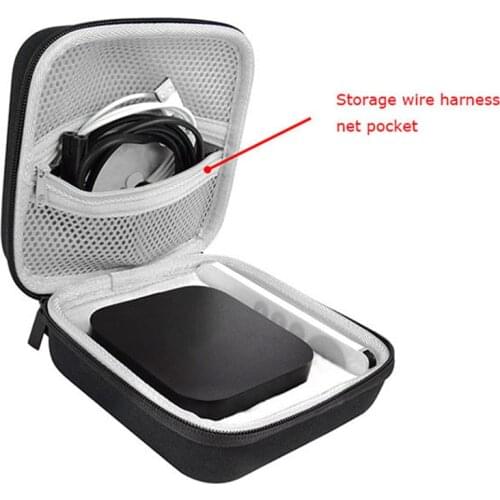Carrying Case Protective Handbag Storage Bag Hard Shell for 2021 Apple TV 4K Second Generation Set-top Box