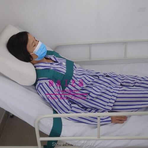 Children Care Wrist Ankle Restraint,Medical Restricted Straps Patient Hand Straps ,Green Color Cotton Wheelchair Seat Belt