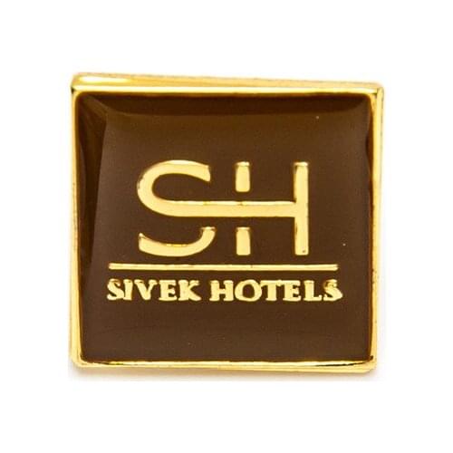 Custom Epoxy Sticker Badge Big Discount Promotion Plating color metal Badge