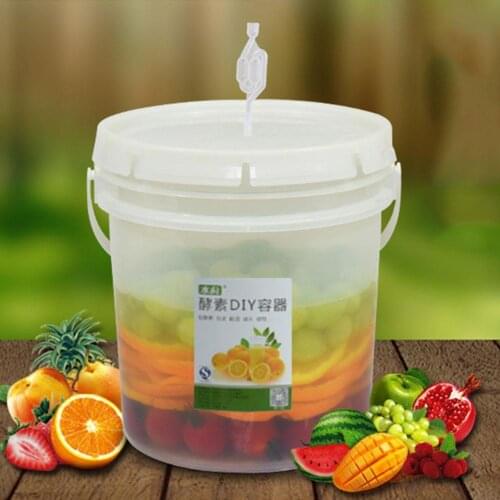 5L Leakproof Plastic Bucket Wine Beer Fermentation Tank Barrel For Home Brewing Tools With Airlock Exhaust Cover Faucet
