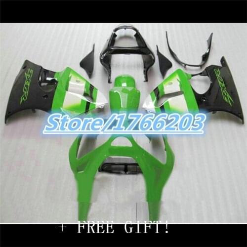 Injection fairing For KAWASAKI Ninja ZX 6R 2000 2002 ZX-6R 2000-2002 ZX 6R 00 01 02 Green black Fairing kits ZX6R 2000 2002 Ning