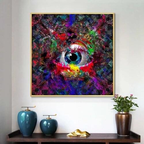 The Eye of Modern Creative Wisdom Canvas Print Wall Art Painting for Living Room Decorative Wall Canvas Art Poster and Prints