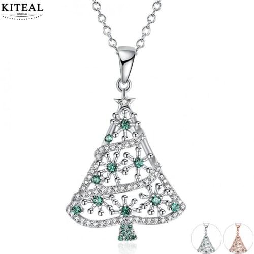 KITEAL Hot New Fashion Gold color pendants for male&female Christmas Tree Merry Christmas gift bisuteria Wholesale