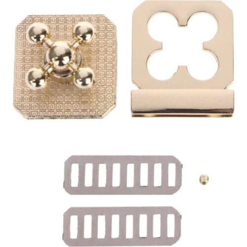 2.9x3.1cm Metal Clasp Turn Lock Twist Locks For DIY Handbag Craft Bag Purse Hardware Parts