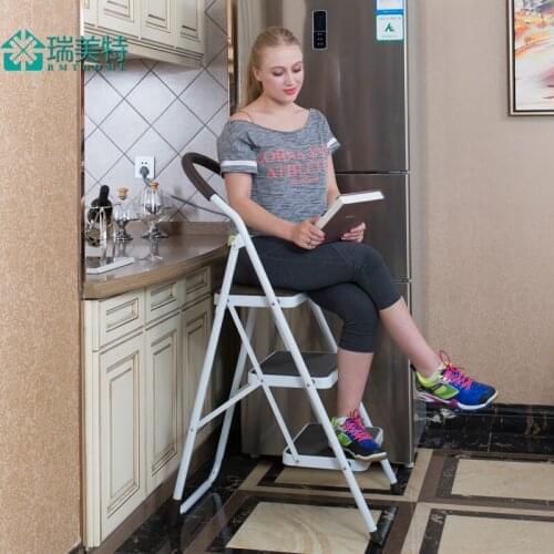 German exports three-step ladder household ladder folding ladder pedal thicker versatile word ladder moving stairs chair
