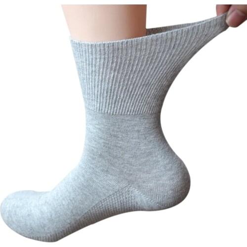 Diabetic Socks for Diabetics Hypertensive Patients Prevent Varicose Veins Unisex Loose Mouth Sock Bamboo Cotton Material 0052