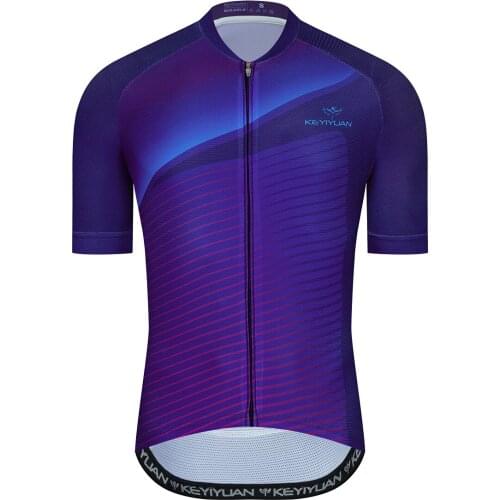 KEYIYUAN New Short Sleeve Bicycle Jersey Cycling Men Mountain Bike Riding Shirt Ropa MTB Hombre Maillot De Cyclisme Homme