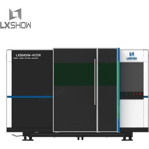 Full Cover Fiber Laser Metal Cutting Machine With Exchange Table LXF1530GH 6KW