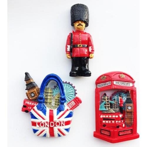 QIQIPP The British capital London landmarks Humane Tour Memorial decorative crafts hand-painted magnetic refrigerator stickers