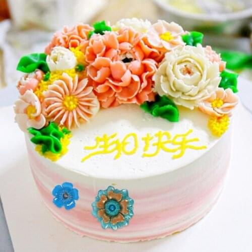 R2JC 4 Holes Flower Silicone Mold for Candy Sugarcraft Cake Chocolate Fondant Jewelry Polymer Clay Soap Making Mould DIY Craft