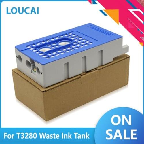T3280 Waste Ink Tank F6080 F6000 Maintenance Box Ink Tank for Epson T3000 T5000 T7000 T3200 T5200 T7200 T5280 T7070 T3270 T5270