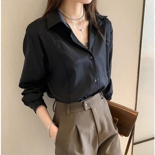 Chiffon White Shirt nv chun zhuang New Design Sense Niche Top Young Long Sleeve Base Bandage Dress Shirt Light Jacket
