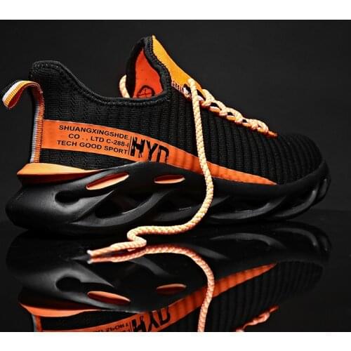 Light Weight Running Shoes Men Chunky Sneakers Man Breathable Sport Shoes Thick Soles Male For Jogging Scarpe Uomo Mens Trainers