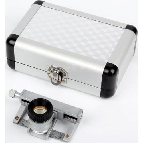 Magnification 10x 20x Linen Tester Magnifier Fabric Density Analysis Magnifying Glass Double Optical Lenses Measuring Loupe