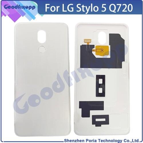 For LG Stylo 5 Q720 LMQ720MS Q720CS Of The Battery Cover Rear For Alcateover Of The Back Door Of The Telephone Case Back Cover